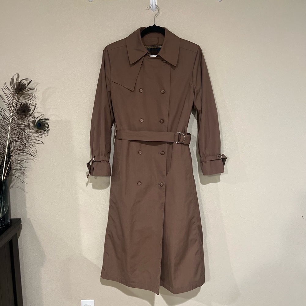 London Fog VINTAGE Trench coat double breasted khaki / 12 Reg